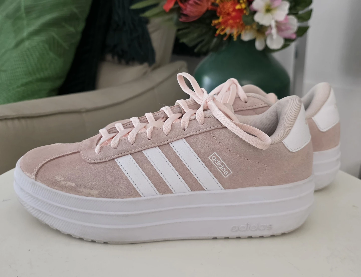 Ladies Addidas Platform Court Shoes