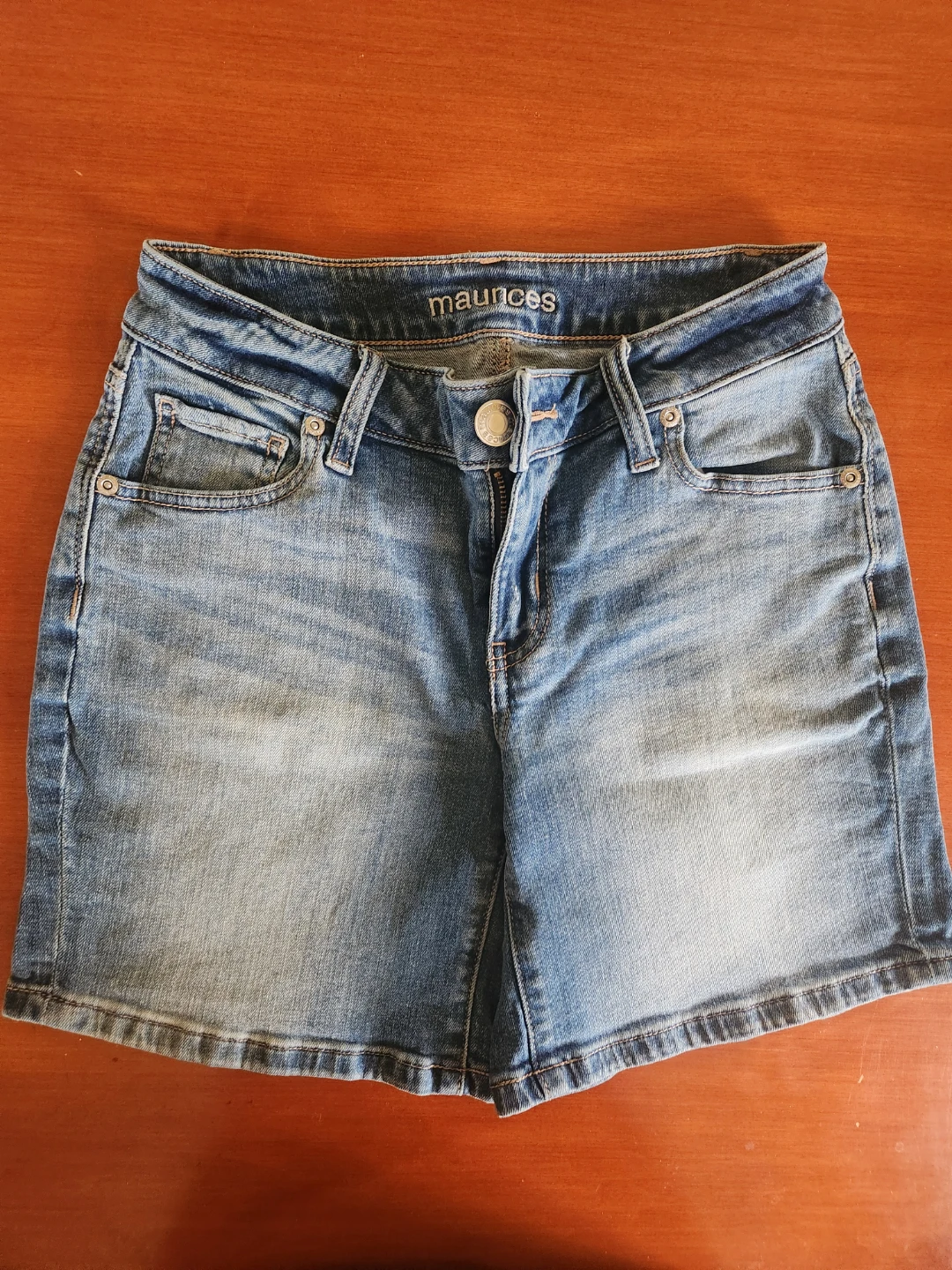 Maurice Light Wash Denim Shorts - photo 2