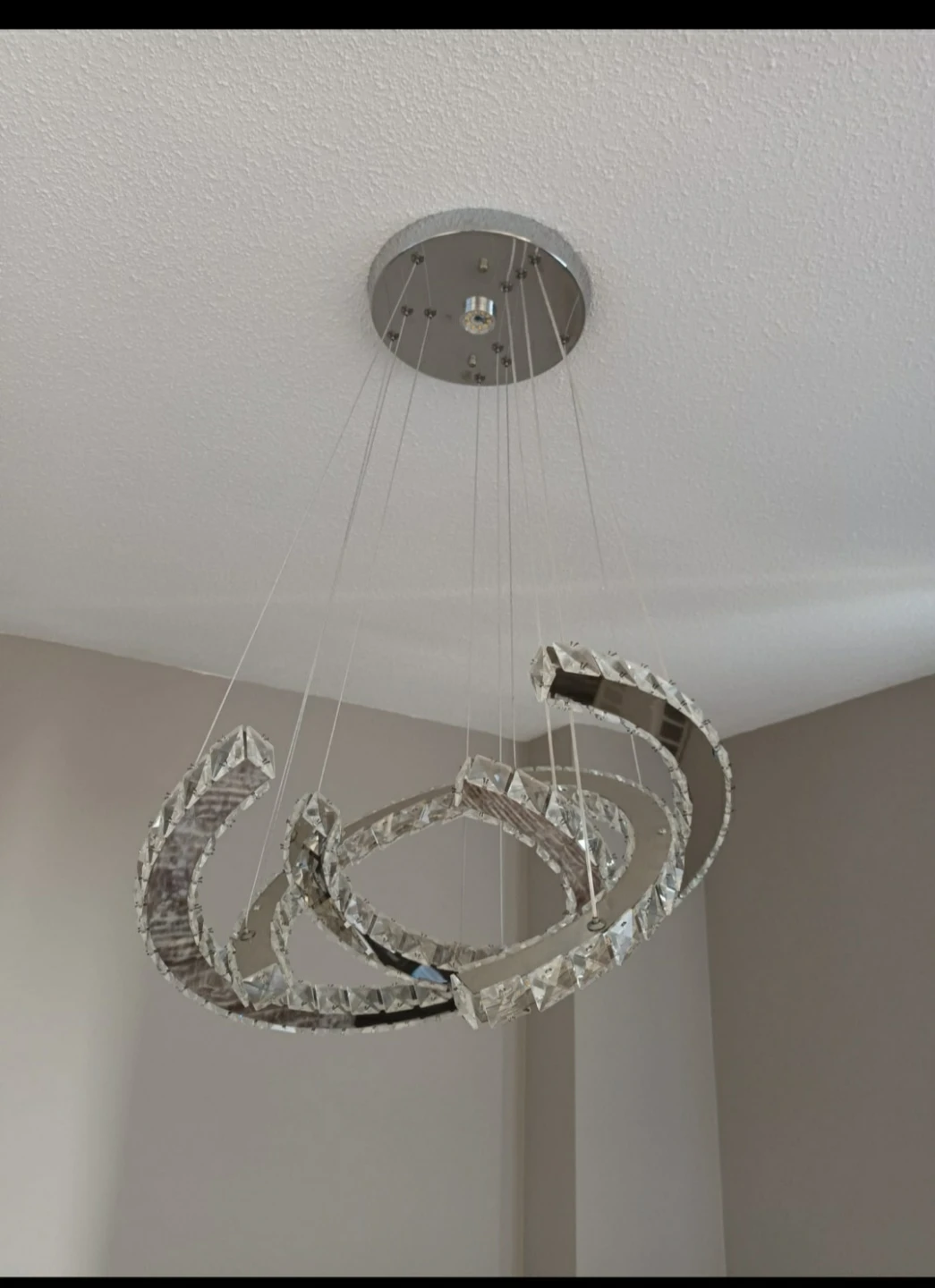 Modern Crystal LED Chandelier Light Fixture - photo 2