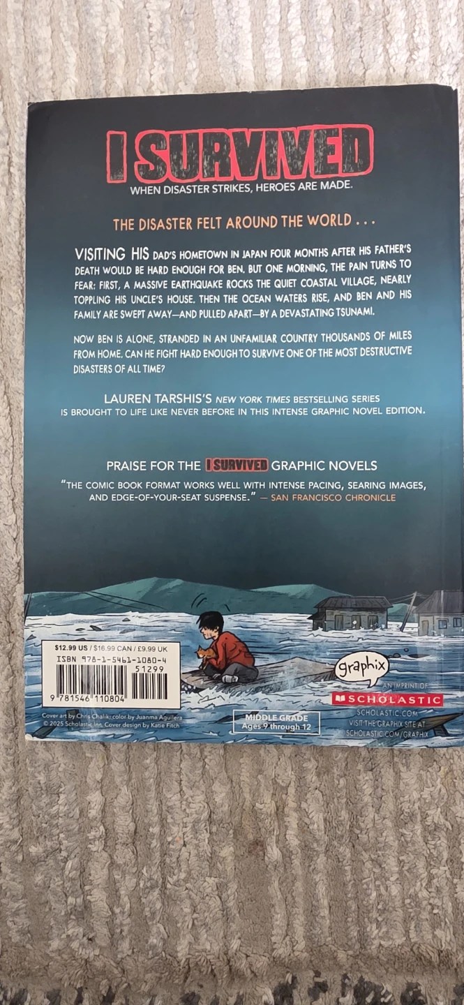 I Survived: The Japanese Tsunami, 2011 Graphic Novel - photo 2