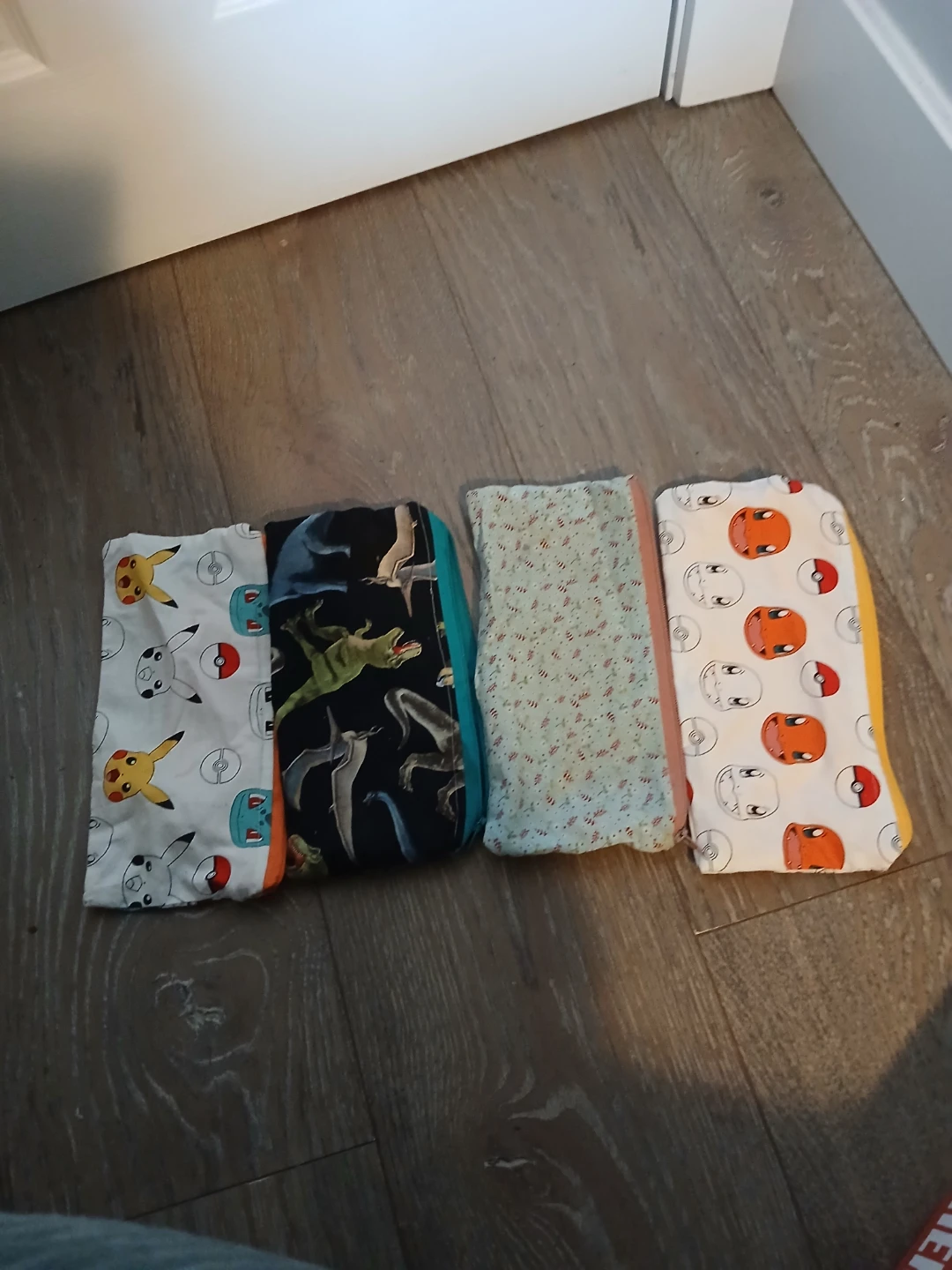 Set of 4 Pokemon & Dinosaur Print Cloths