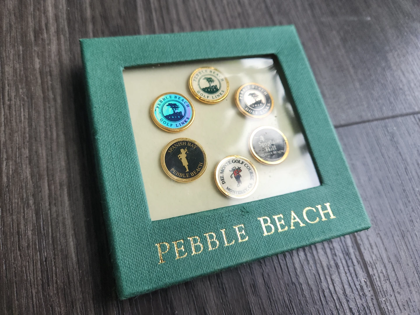 Pebble Beach Golf Links Set of 6 Ball Markers - photo 2