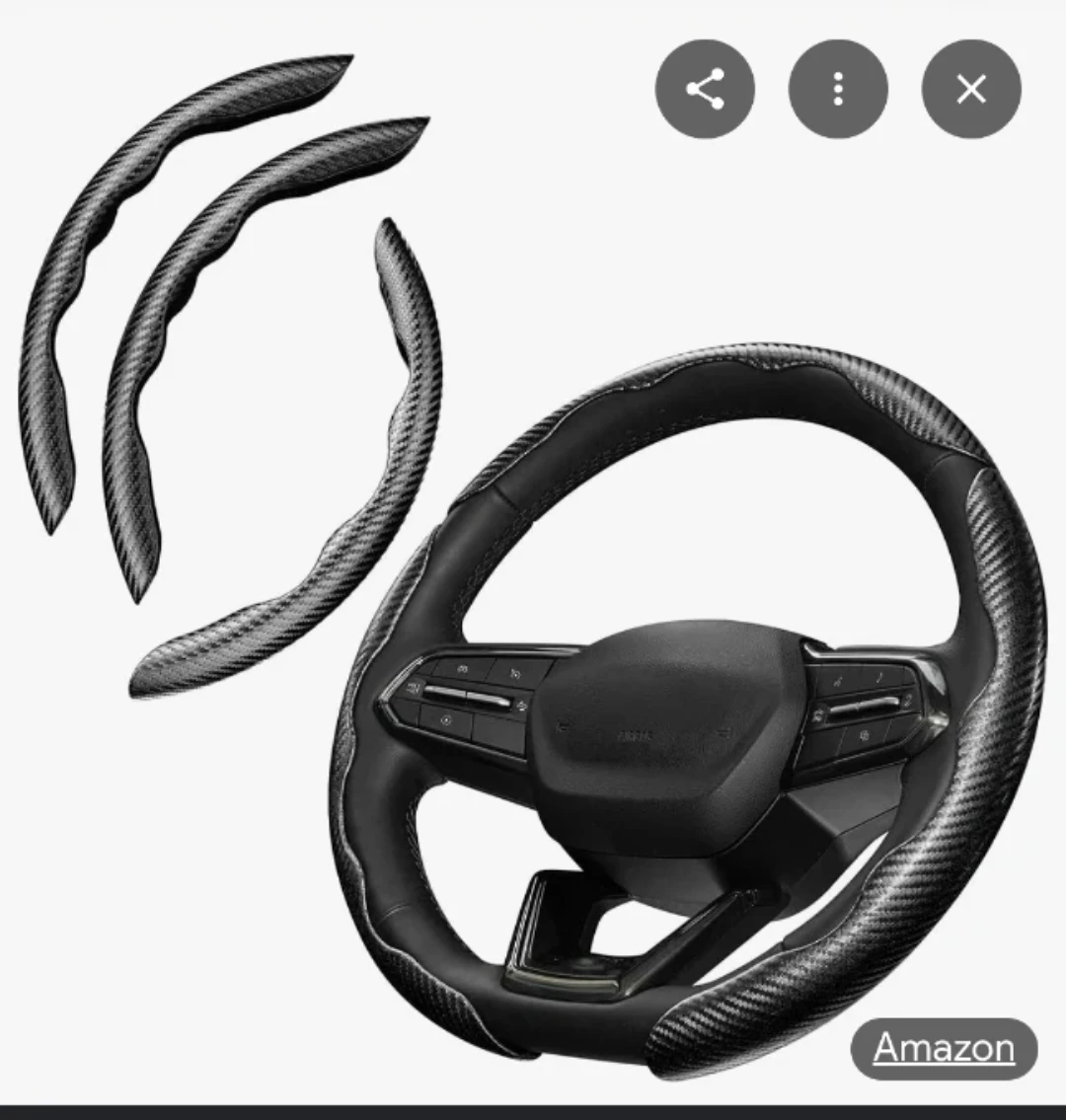 3-Piece Steering Wheel Cover for VW Jetta 2010-2025 Sedan