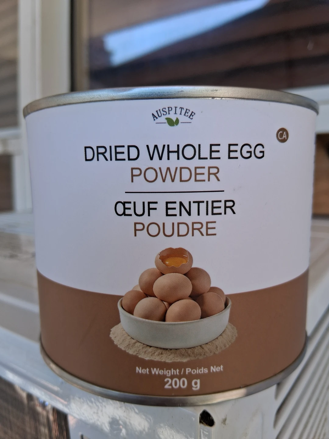Auspitee Dried Whole Egg Powder - 200g Can