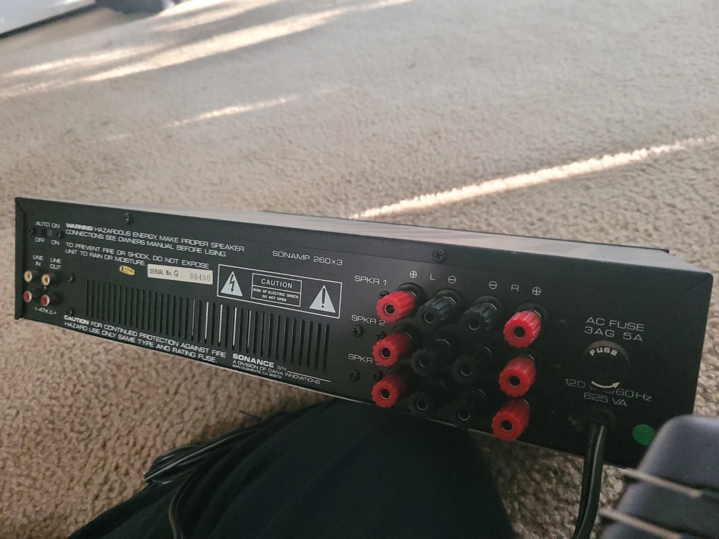 Sonance Sonamp 260x3 Power Amplifier - photo 3