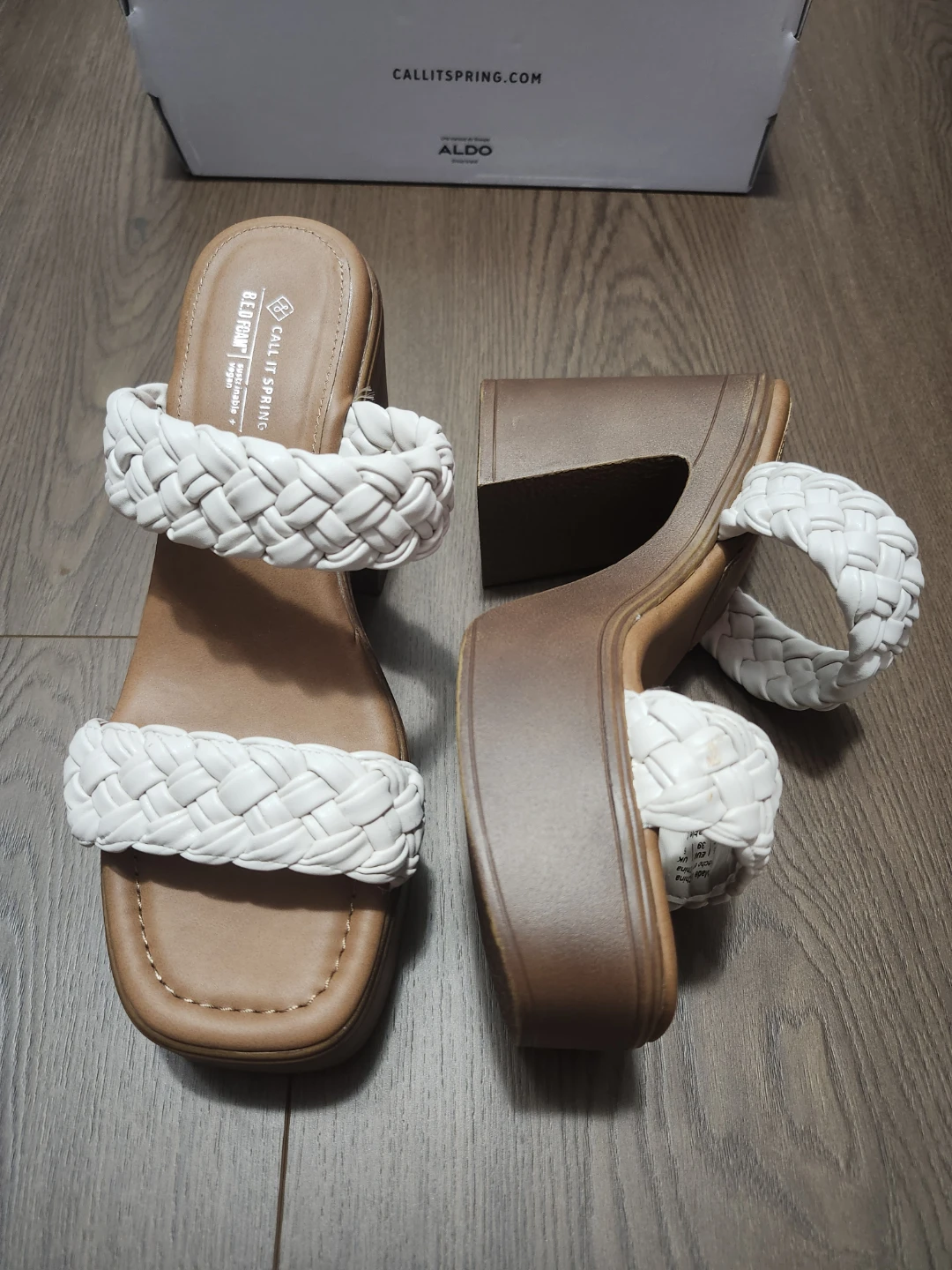 Call It Spring White Braided Platform Sandals - photo 2