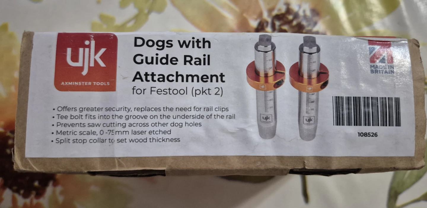 UJK Dogs with Guide Rail Attachment for Festool (Pack of 2)