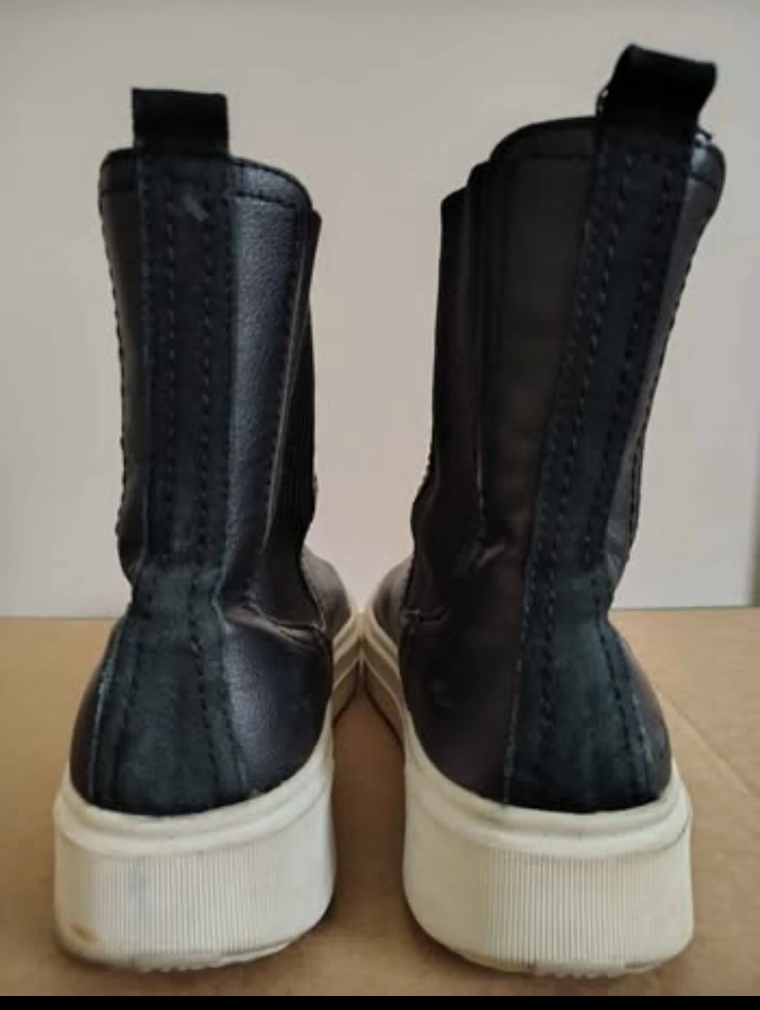 Zara Black Chelsea Sneaker Boots – Size 36 - photo 2