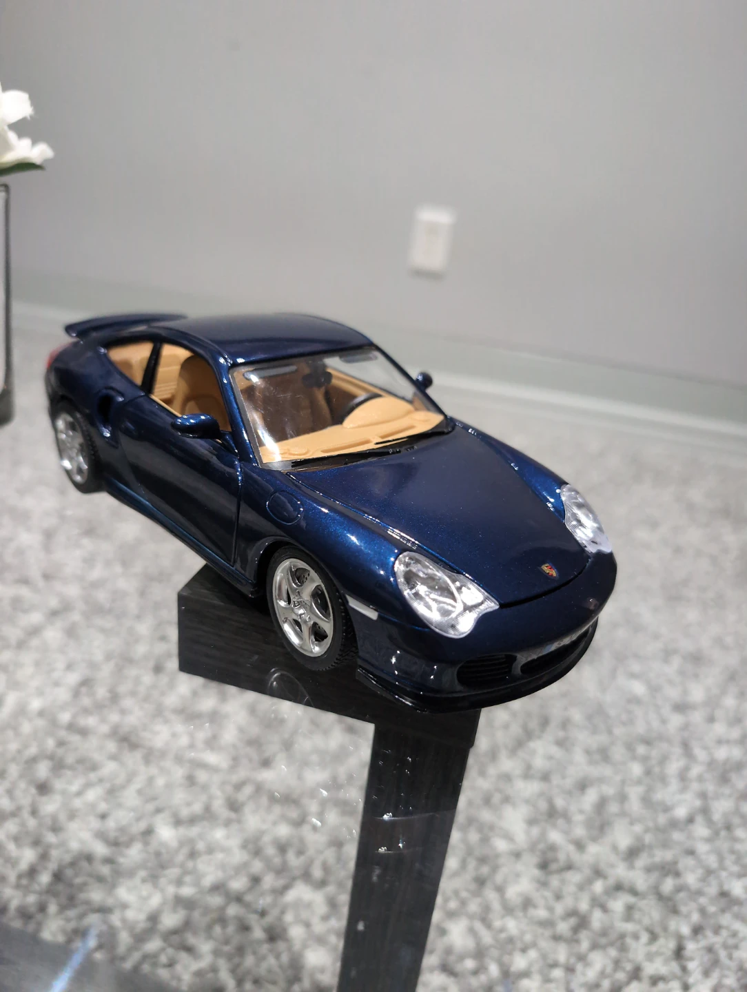 Blue Diecast Porsche Model Car
