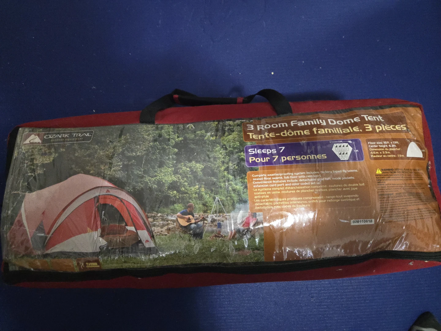 Ozark Trail 3 Room Family Dome Tent - Sleeps 7