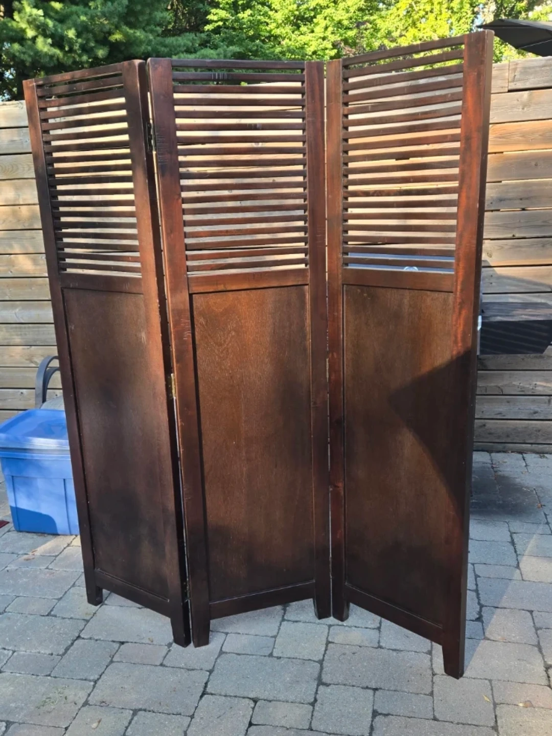 3-Panel Room Divider Screen - photo 2