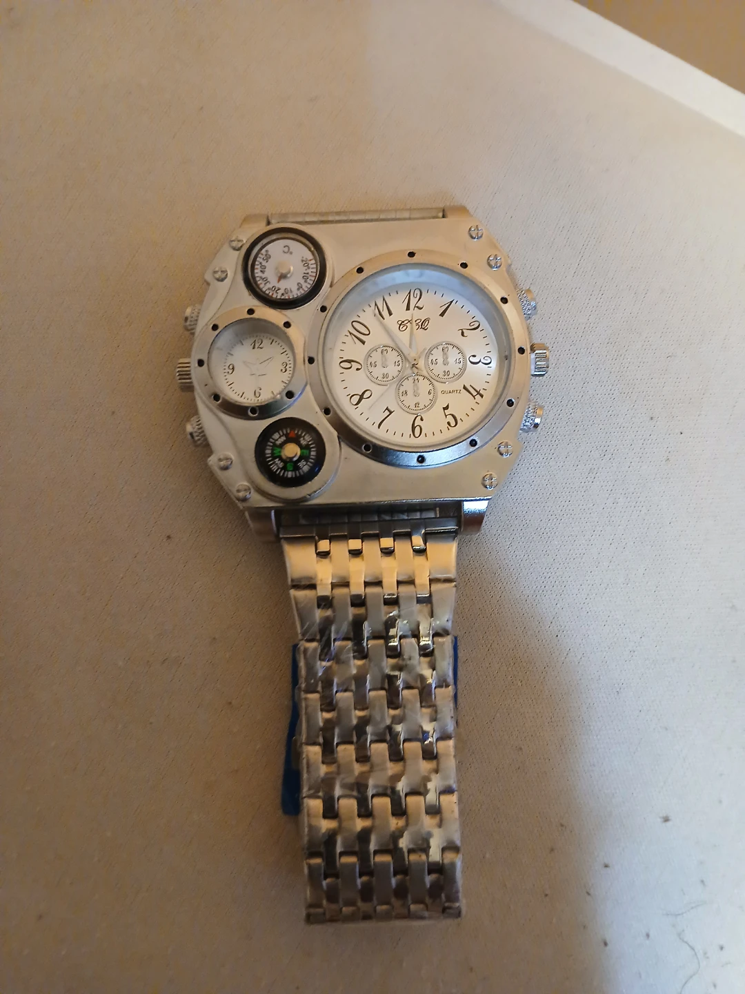 Multifunction Analog Watch with Compass