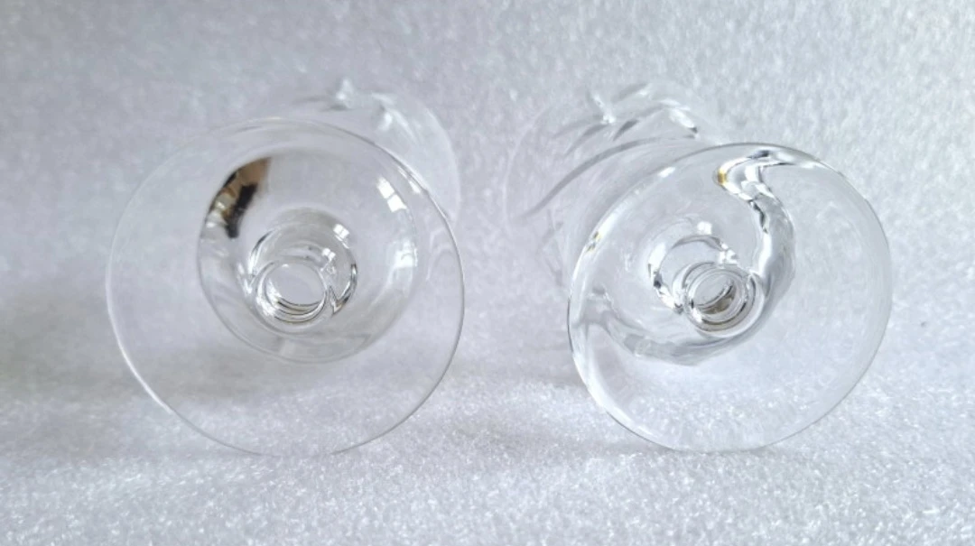 Set of 2 Crystal Etched Wine Glasses - photo 4