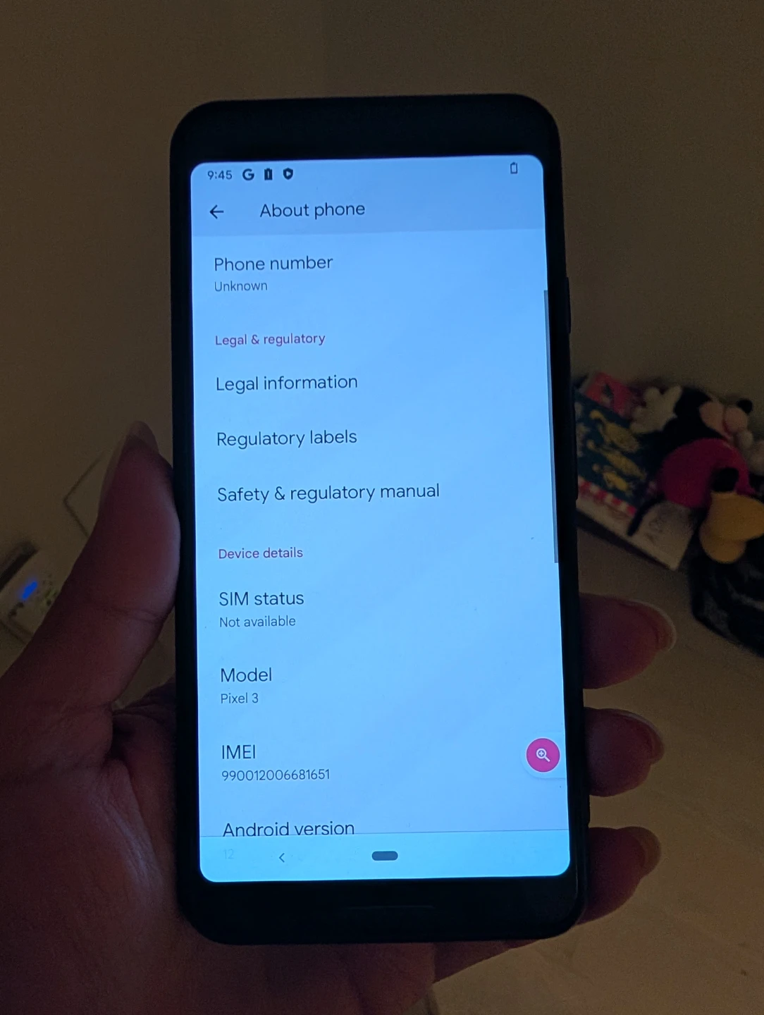 Google pixel 3 64gb
