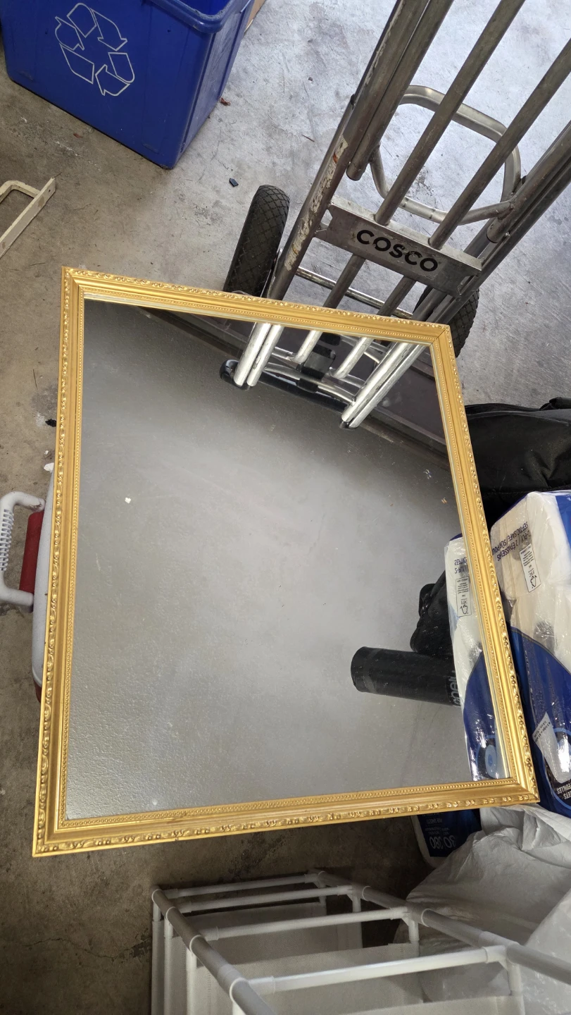 Ornate Gold Framed Wall Mirror