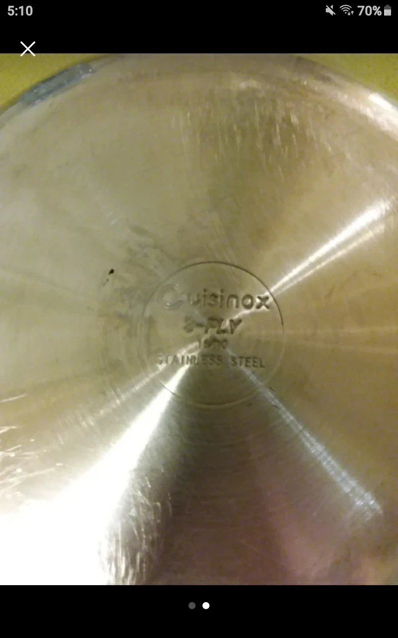 🍳 ➡️ Cuisinox 3-Ply Professional Stainless Steel Frying Pan 🍳 - photo 2