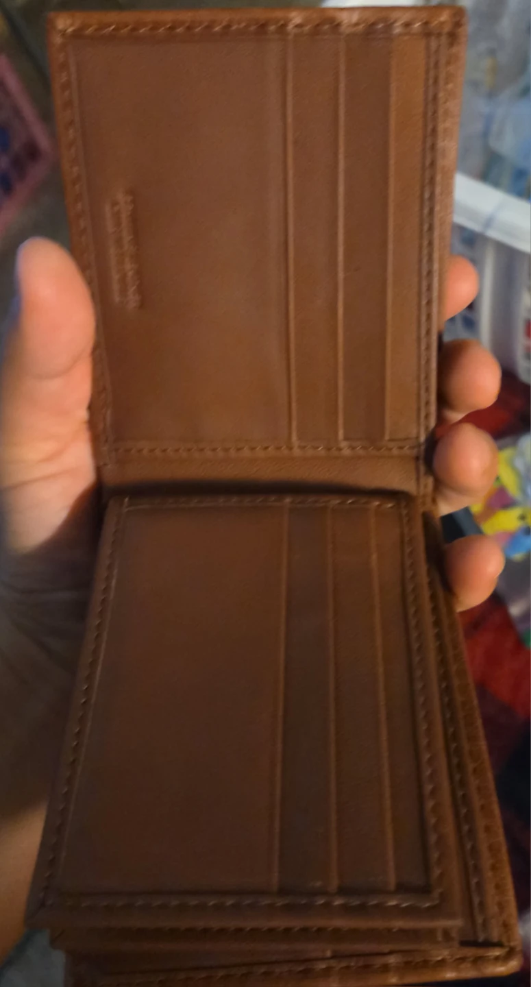 Brown Leather Bifold Wallet