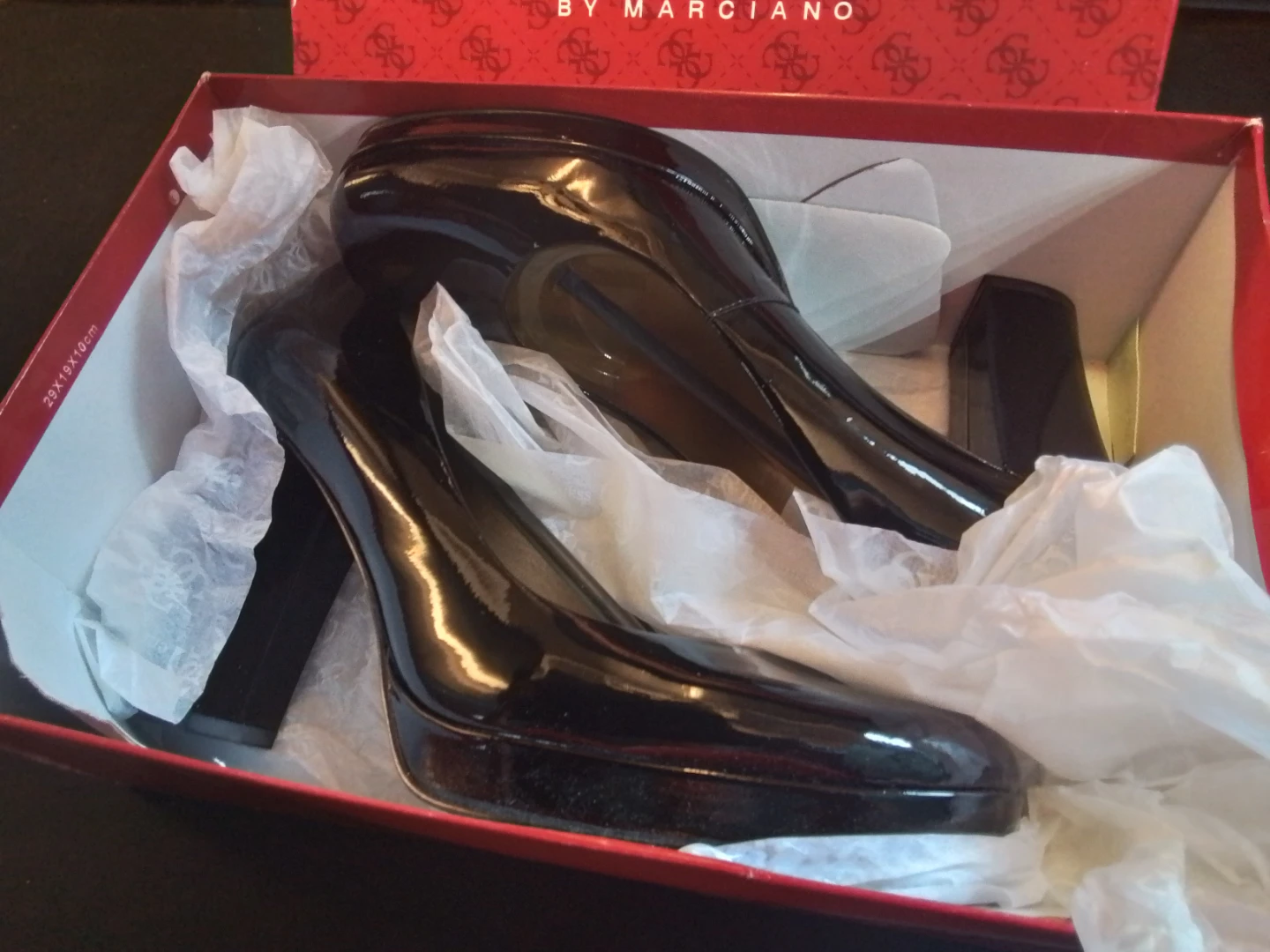 Guess Black Patent Heels Size 10 M