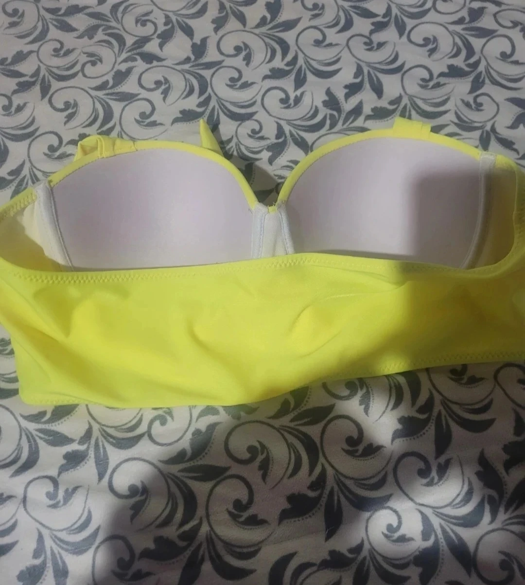 Yellow Bandeau Bikini Top - photo 2