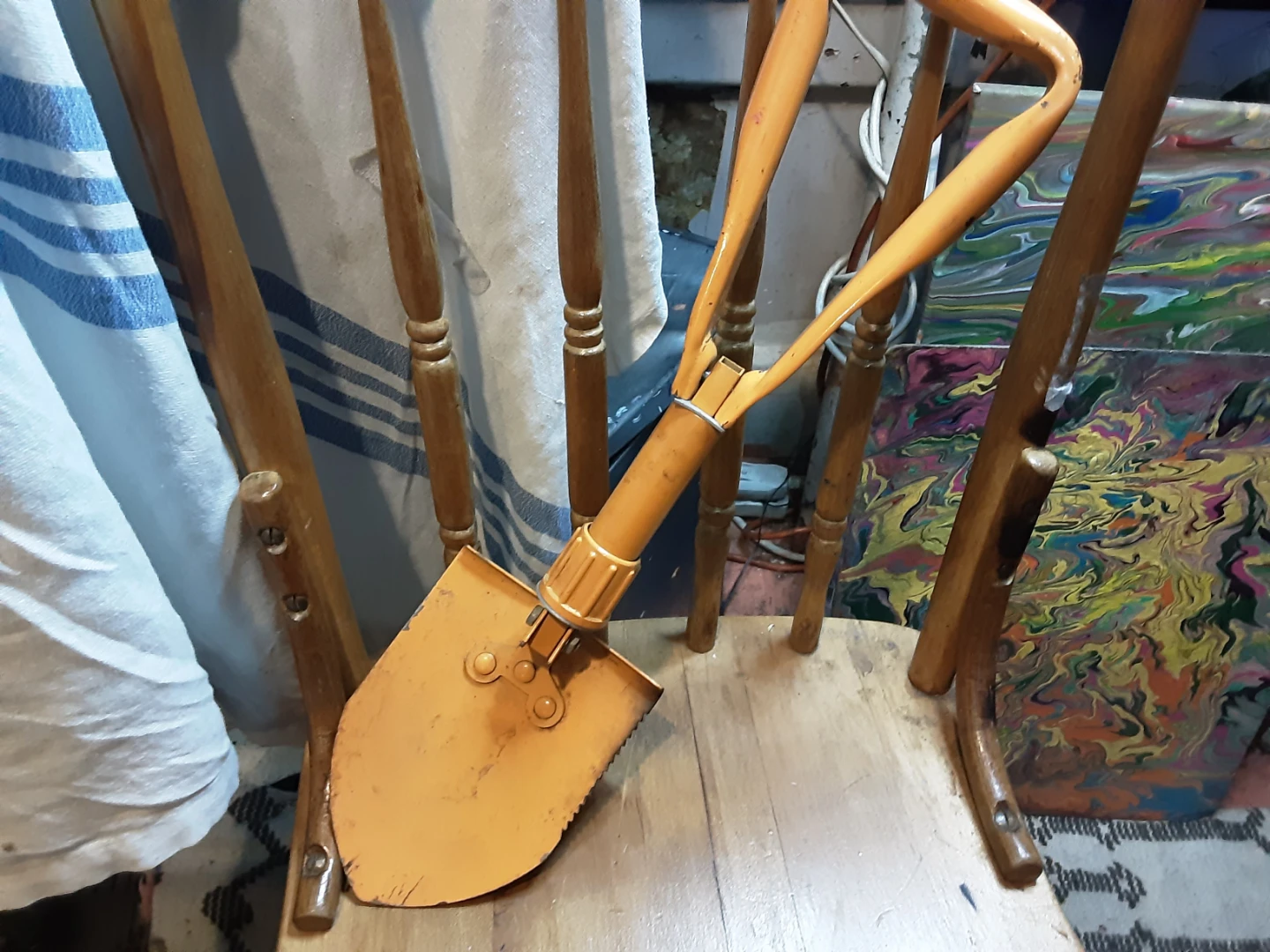 Orange Folding Shovel - photo 2