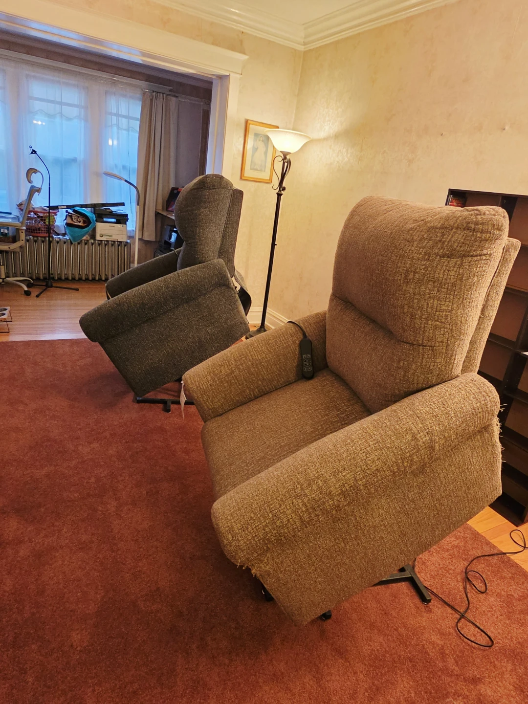 Pair of Ashley Furniture Power Recliners w/ Heat & Massage - photo 3