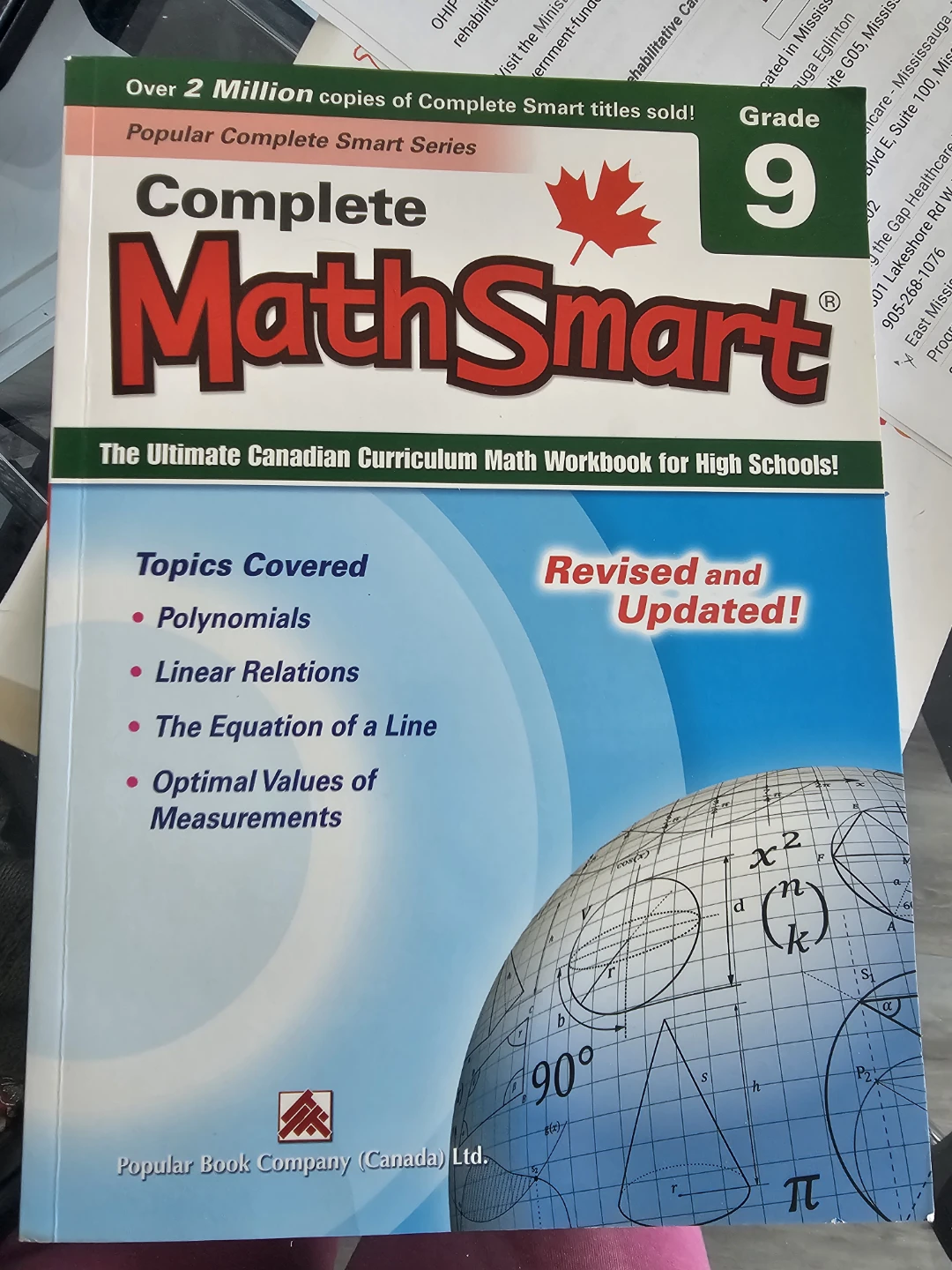 Complete MathSmart Grade 9 Workbook