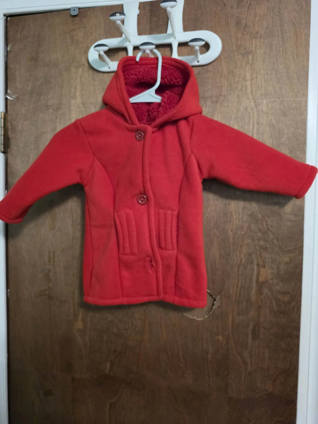 Red toddler coat