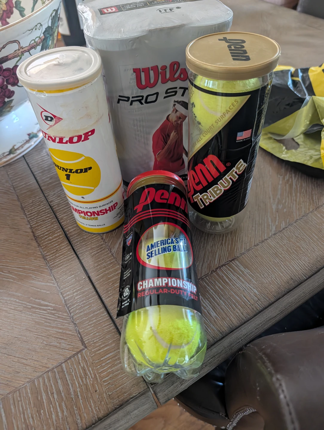 Wilson Pro Staff Tennis Balls - 4 Cans