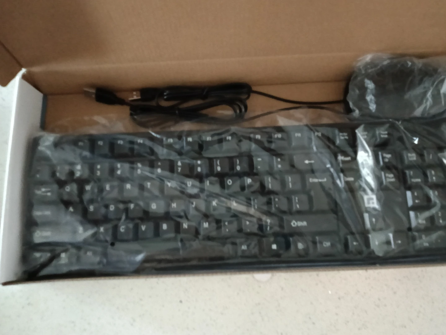 BNIB Wired Keyboard, Mouse, and Wifi Adaptor - photo 2