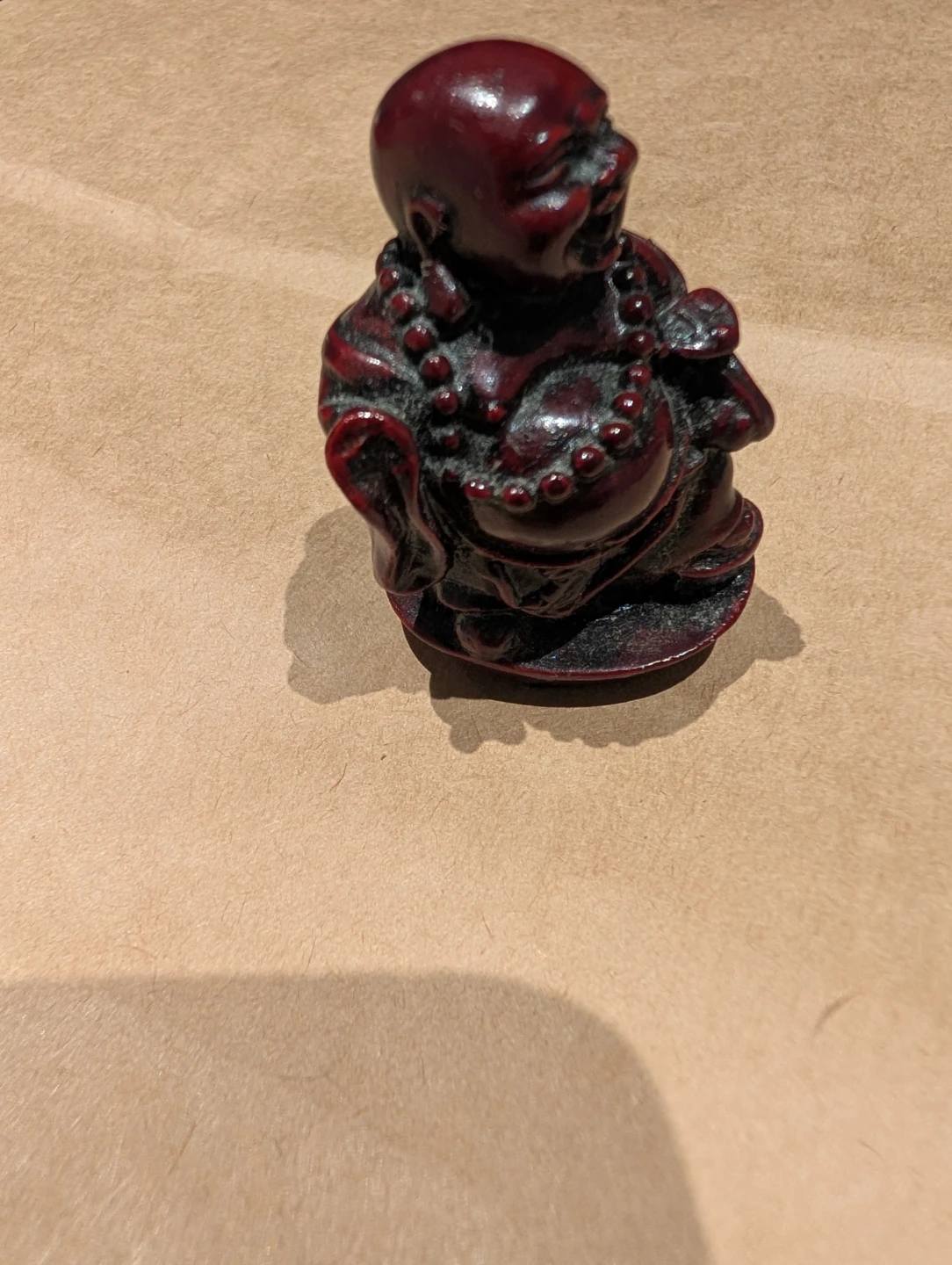 Red Laughing Buddha Figurine - photo 2