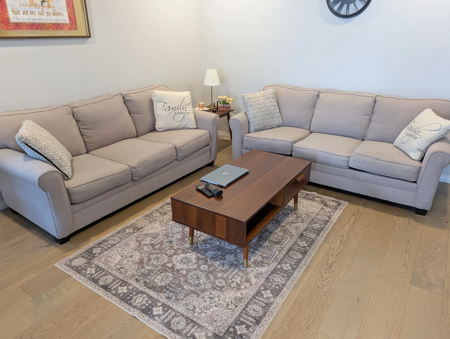 Pair of Charcoal Grey Sofas