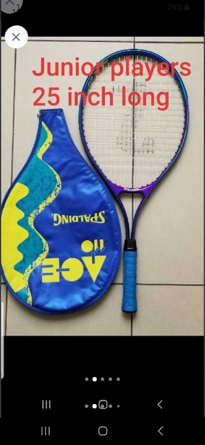 Tennis Rackets, Wilson,Head,Spalding,junior Players,25 in.long