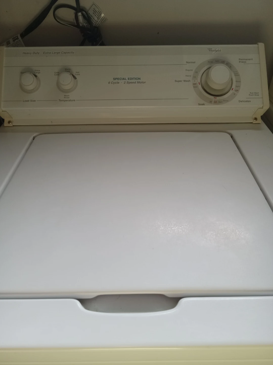 Whirlpool Special Edition Washer - 6 Cycle