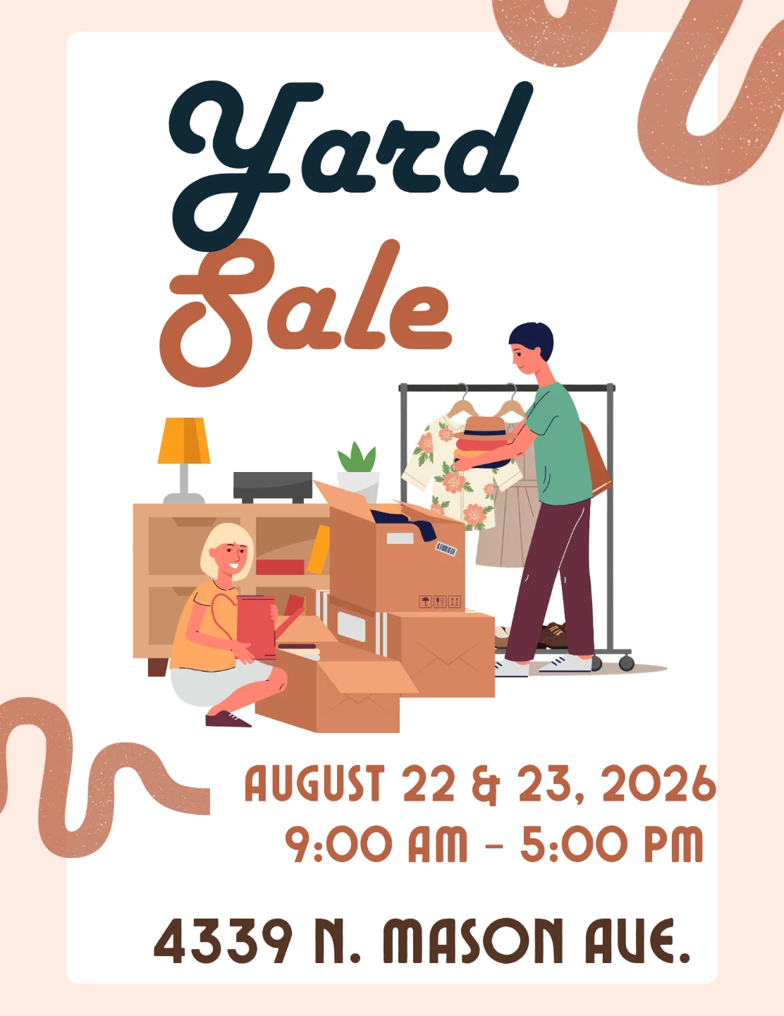 Yard sale this weekend.