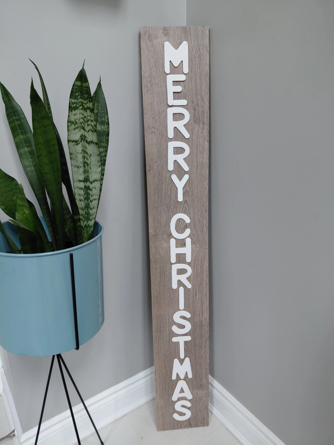 Reversible Merry Christmas Welcome Wood Sign - photo 2