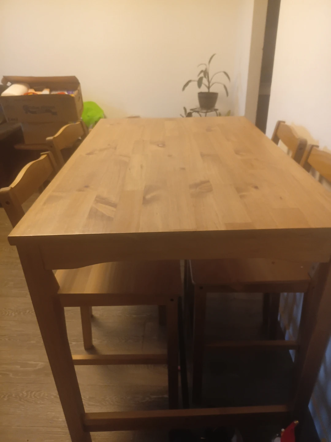 Wooden Dining Table and Chairs Set - photo 2