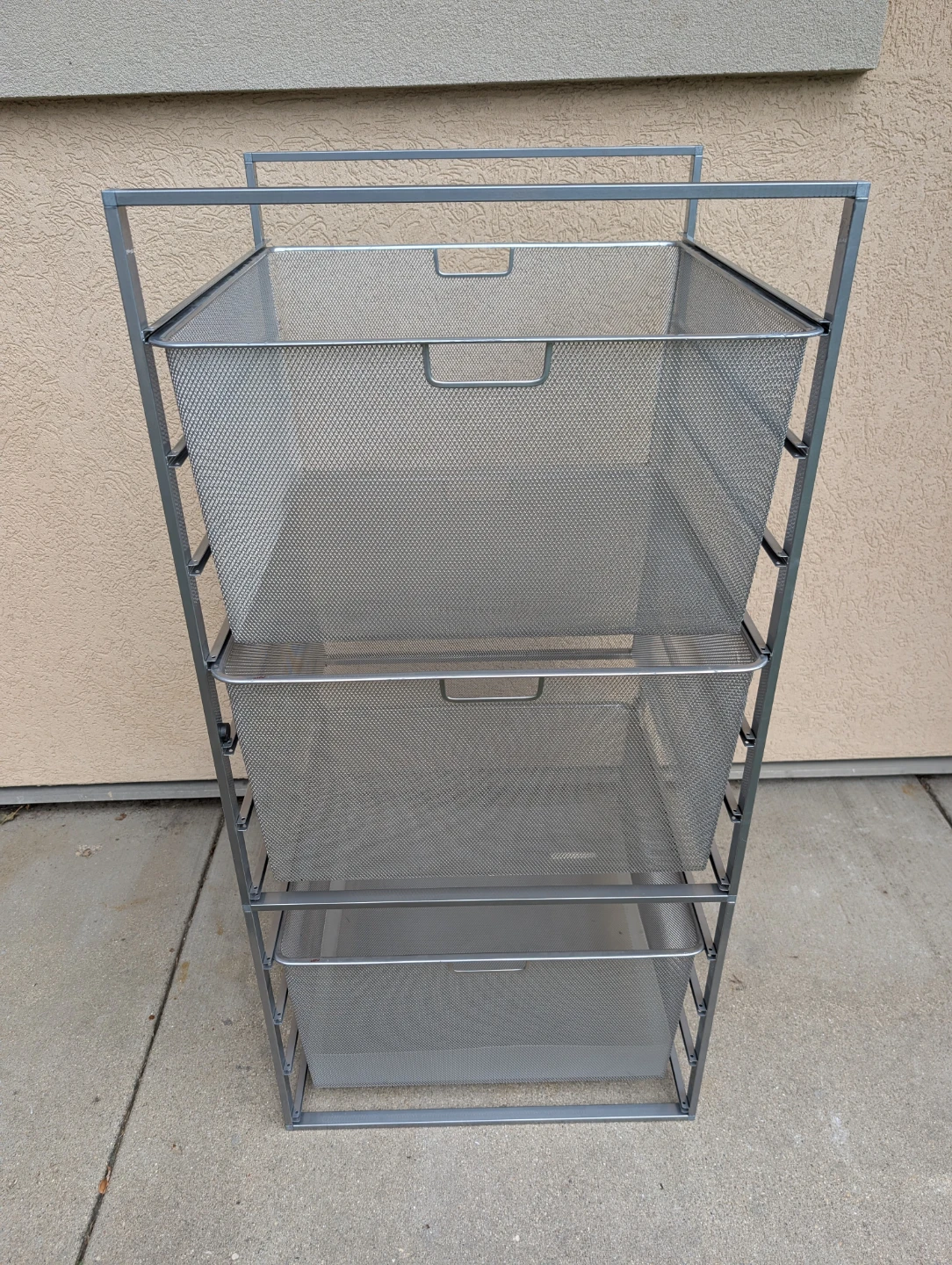 Elfa 3-Drawers Mesh Storage Unit