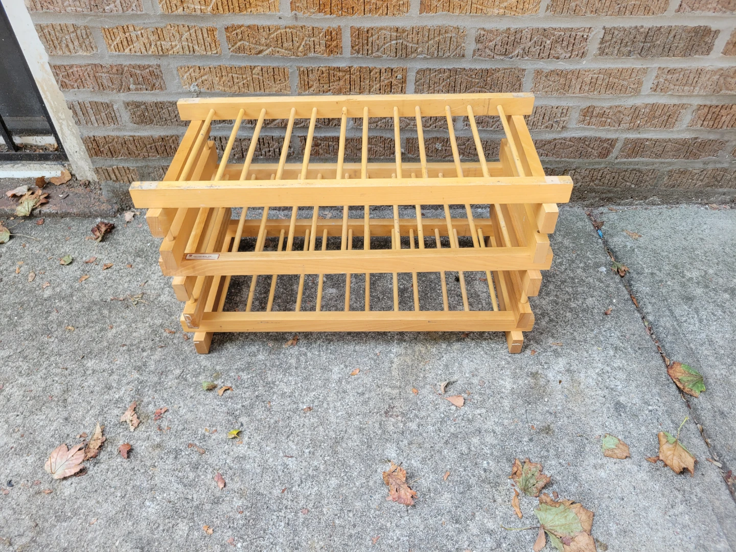 Woodform Inc. Wooden tiered shoe shelf