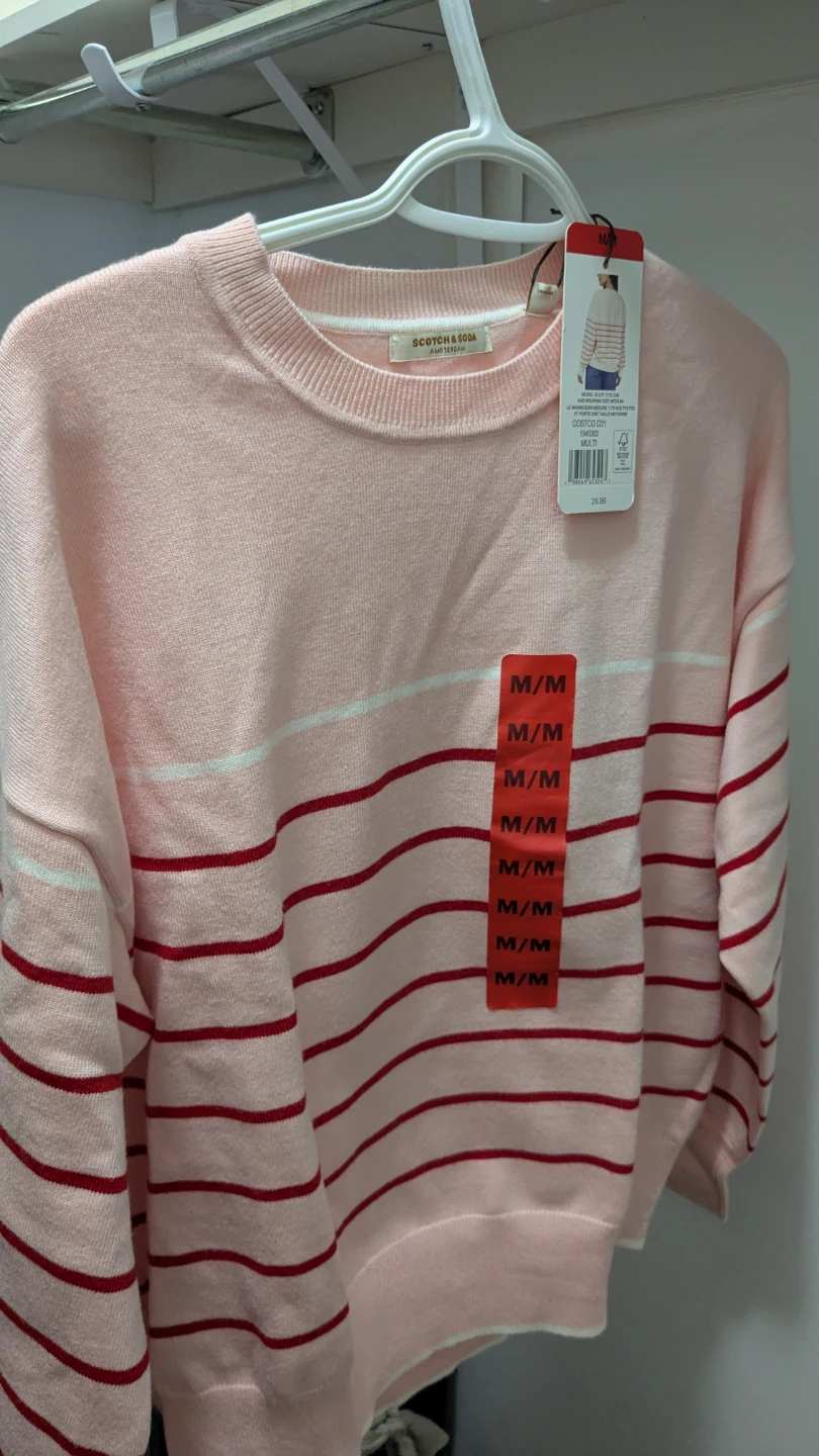 Scotch & Soda Pink Striped Sweater