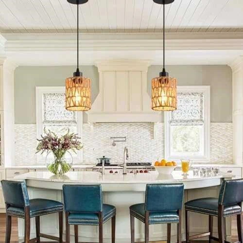 Woven Pendant Light Fixture - photo 3