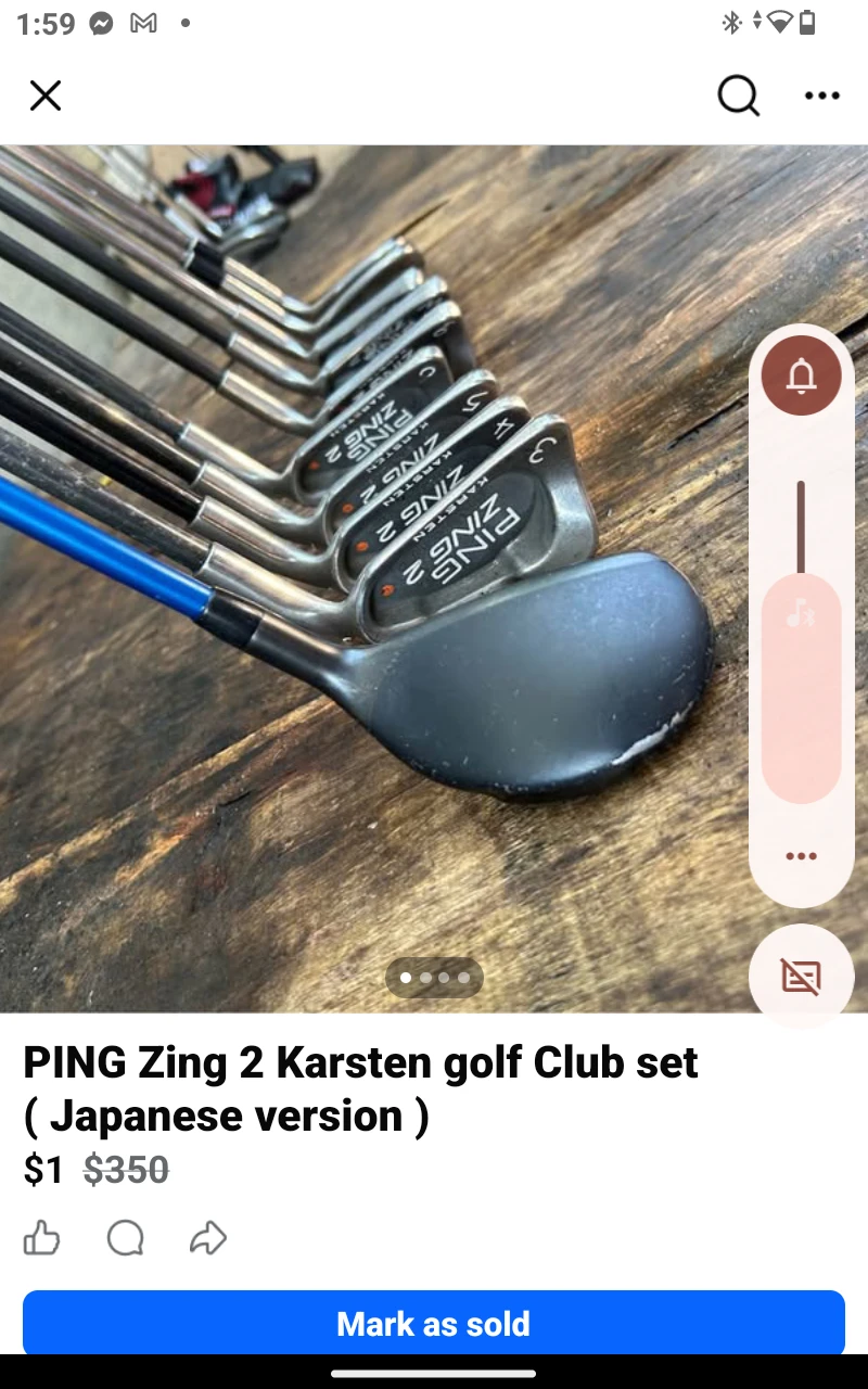 PING Zing 2 Karsten Golf Club Set (Japanese Version)