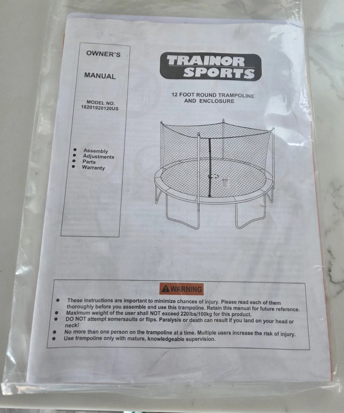 TRAINOR SPORTS 12 Foot Round Trampoline and Enclosure - photo 5