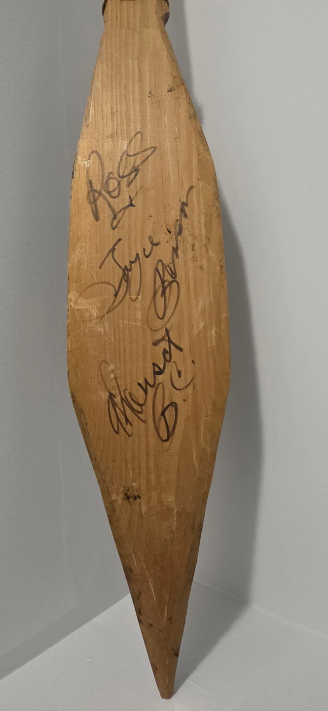 Hand Carved Indigenous Wooden Paddle - photo 4