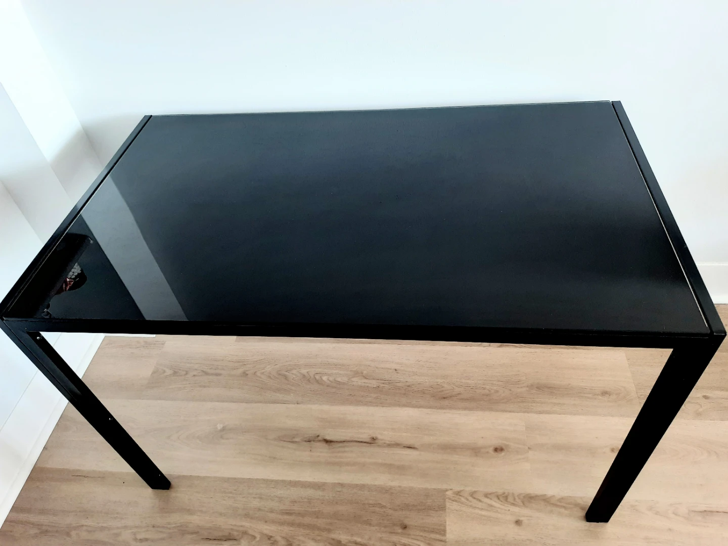 Black Glass Top Dining Table - photo 3