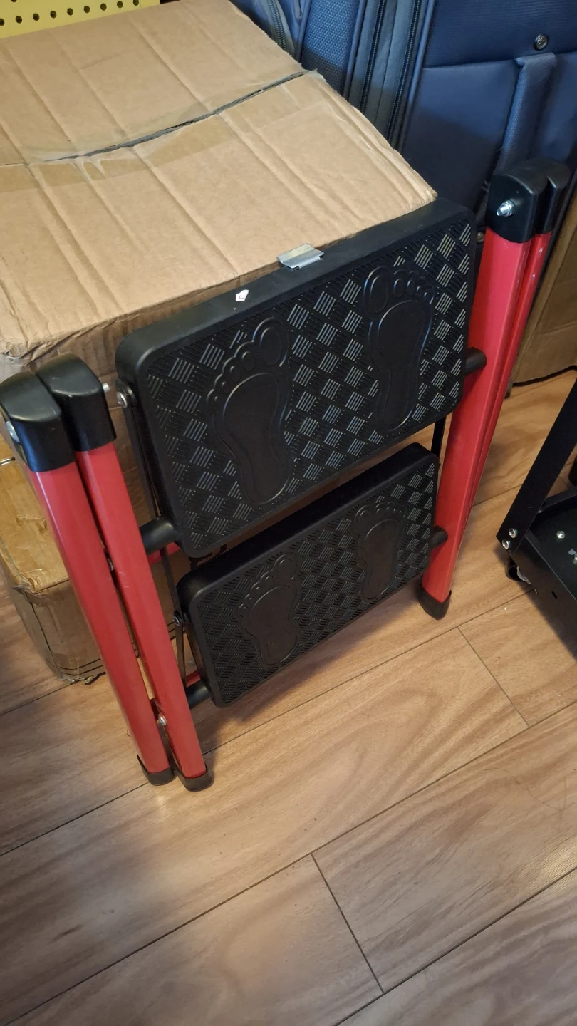 Red 2-Step Folding Step Stool Ladder - photo 4