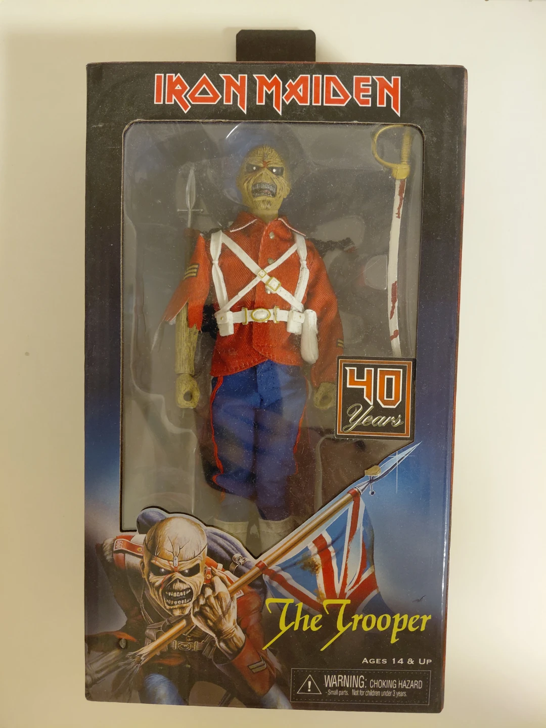 NECA Iron Maiden The Trooper Eddie Action Figure Like New