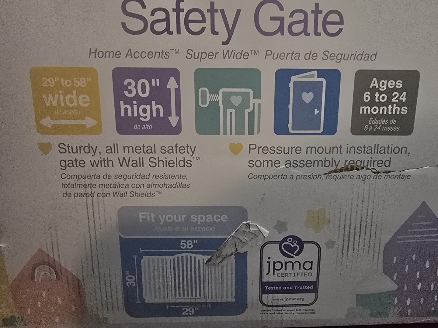 Super Wide Safety Baby Gate - photo 4
