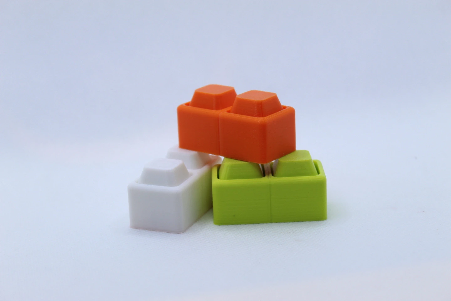 3D Printed Building Block Keyboard Keycaps