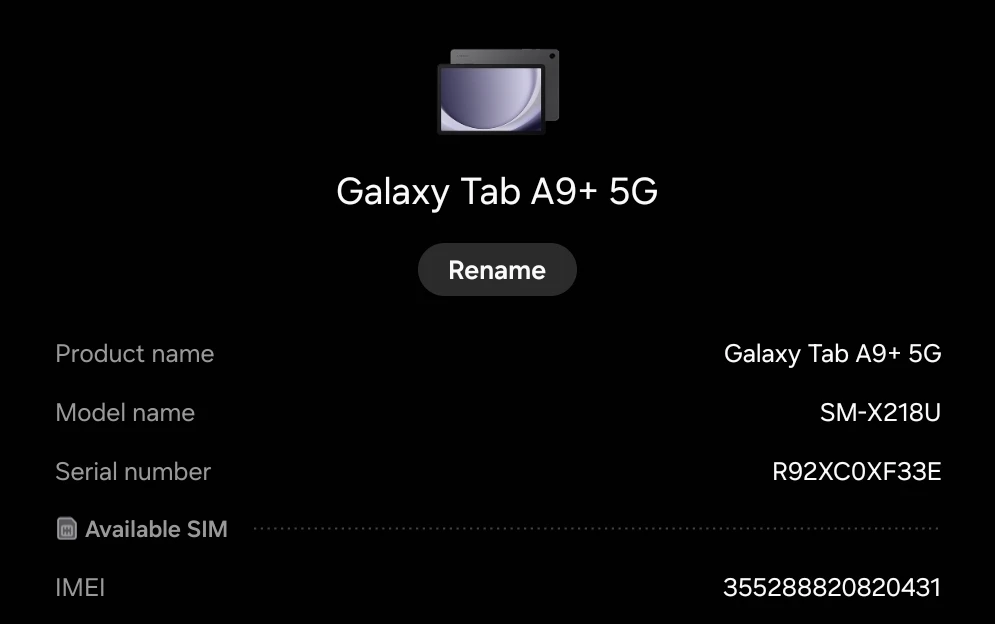 Samsung Galaxy Tab A9+ 5G Tablet With Headphone & Earbud - photo 4