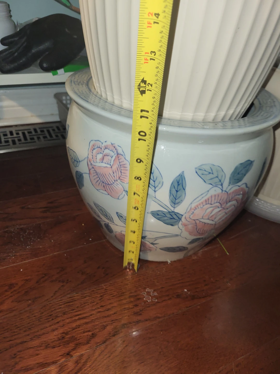 Two   Floral Ceramic Planter Pot